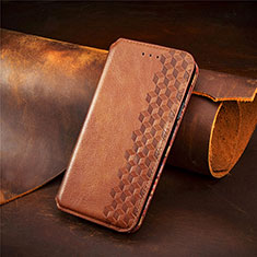 Funda de Cuero Cartera con Soporte Carcasa S05D para Xiaomi Mi 10T 5G Marron