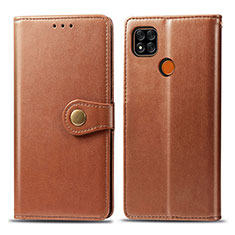 Funda de Cuero Cartera con Soporte Carcasa S05D para Xiaomi Redmi 10A 4G Marron