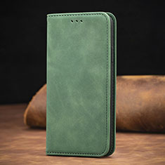 Funda de Cuero Cartera con Soporte Carcasa S08D para Xiaomi POCO M3 Pro 5G Verde