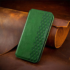 Funda de Cuero Cartera con Soporte Carcasa S09D para Google Pixel 4a 5G Verde