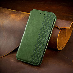 Funda de Cuero Cartera con Soporte Carcasa S09D para Xiaomi Redmi 9AT Verde