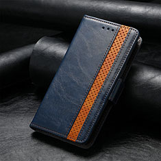 Funda de Cuero Cartera con Soporte Carcasa S10D para Xiaomi Redmi Note 9 Azul