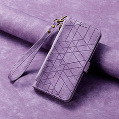 Funda de Cuero Cartera con Soporte Carcasa S18D para Samsung Galaxy S22 Plus 5G Morado