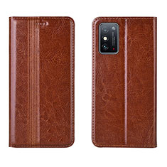 Funda de Cuero Cartera con Soporte Carcasa T01 para Huawei Honor X10 Max 5G Marron Claro