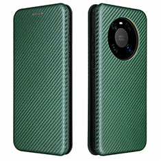 Funda de Cuero Cartera con Soporte Carcasa T01 para Huawei Mate 40E 5G Verde