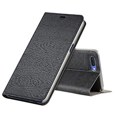 Funda de Cuero Cartera con Soporte Carcasa T01 para Oppo K1 Negro