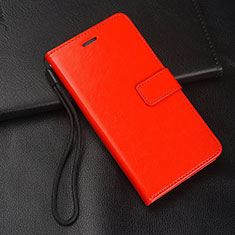 Funda de Cuero Cartera con Soporte Carcasa T01 para Samsung Galaxy A90 5G Rojo