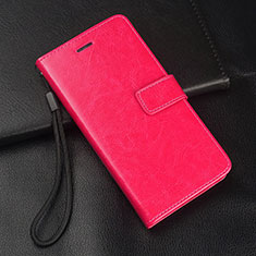 Funda de Cuero Cartera con Soporte Carcasa T01 para Samsung Galaxy A90 5G Rosa Roja