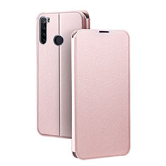 Funda de Cuero Cartera con Soporte Carcasa T01 para Xiaomi Redmi Note 8 Oro Rosa