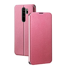 Funda de Cuero Cartera con Soporte Carcasa T01 para Xiaomi Redmi Note 8 Pro Rosa