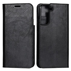 Funda de Cuero Cartera con Soporte Carcasa T01D para Samsung Galaxy S21 FE 5G Negro