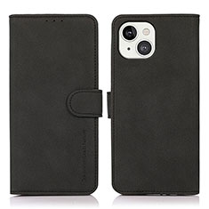 Funda de Cuero Cartera con Soporte Carcasa T02 para Apple iPhone 13 Negro