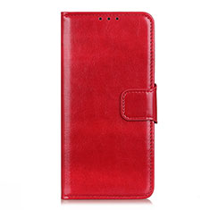 Funda de Cuero Cartera con Soporte Carcasa T02 para Huawei Honor X10 5G Rojo