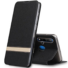 Funda de Cuero Cartera con Soporte Carcasa T02 para Huawei P20 Lite (2019) Negro