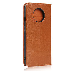 Funda de Cuero Cartera con Soporte Carcasa T02 para OnePlus 7T Naranja