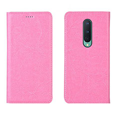 Funda de Cuero Cartera con Soporte Carcasa T02 para OnePlus 8 Rosa