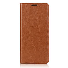 Funda de Cuero Cartera con Soporte Carcasa T02 para Oppo Find X2 Neo Naranja