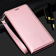 Funda de Cuero Cartera con Soporte Carcasa T02 para Samsung Galaxy S20 Ultra Oro Rosa