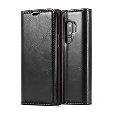 Funda de Cuero Cartera con Soporte Carcasa T02 para Samsung Galaxy S9 Plus Negro