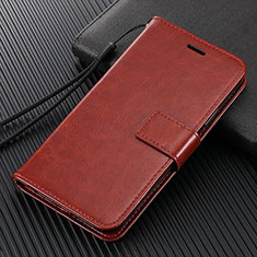 Funda de Cuero Cartera con Soporte Carcasa T02 para Vivo Y50 Marron