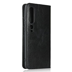 Funda de Cuero Cartera con Soporte Carcasa T02 para Xiaomi Mi 10 Negro