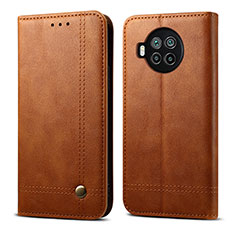 Funda de Cuero Cartera con Soporte Carcasa T02 para Xiaomi Mi 10T Lite 5G Marron Claro