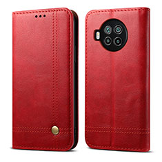 Funda de Cuero Cartera con Soporte Carcasa T02 para Xiaomi Mi 10T Lite 5G Rojo