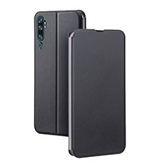 Funda de Cuero Cartera con Soporte Carcasa T02 para Xiaomi Mi Note 10 Negro