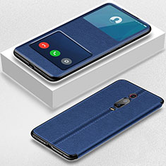 Funda de Cuero Cartera con Soporte Carcasa T02 para Xiaomi Redmi K20 Azul