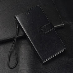Funda de Cuero Cartera con Soporte Carcasa T02 para Xiaomi Redmi Note 8 Pro Negro