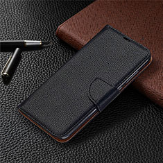 Funda de Cuero Cartera con Soporte Carcasa T02 para Xiaomi Redmi Note 9 Negro