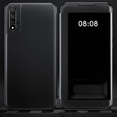 Funda de Cuero Cartera con Soporte Carcasa T03 para Huawei Honor 20S Negro