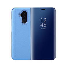 Funda de Cuero Cartera con Soporte Carcasa T03 para Huawei Mate 20 Lite Azul