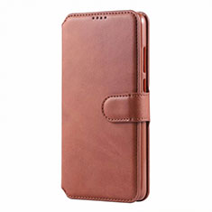 Funda de Cuero Cartera con Soporte Carcasa T03 para Huawei P30 Lite Naranja