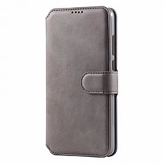 Funda de Cuero Cartera con Soporte Carcasa T03 para Huawei P30 Lite New Edition Gris