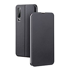 Funda de Cuero Cartera con Soporte Carcasa T03 para Huawei P30 Negro