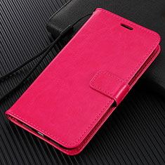 Funda de Cuero Cartera con Soporte Carcasa T03 para Huawei P40 Lite 5G Rosa Roja