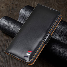 Funda de Cuero Cartera con Soporte Carcasa T03 para Oppo A92 Negro