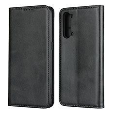 Funda de Cuero Cartera con Soporte Carcasa T03 para Oppo Find X2 Lite Negro