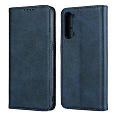 Funda de Cuero Cartera con Soporte Carcasa T03 para Oppo K7 5G Azul