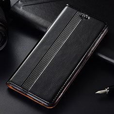 Funda de Cuero Cartera con Soporte Carcasa T03 para Samsung Galaxy Note 10 Plus Negro