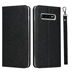 Funda de Cuero Cartera con Soporte Carcasa T03 para Samsung Galaxy S10 5G Negro