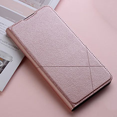 Funda de Cuero Cartera con Soporte Carcasa T03 para Xiaomi Redmi Note 8 Oro Rosa