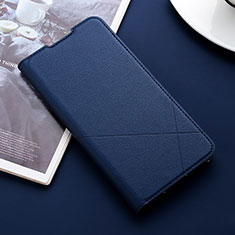 Funda de Cuero Cartera con Soporte Carcasa T03 para Xiaomi Redmi Note 8 Pro Azul