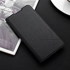Funda de Cuero Cartera con Soporte Carcasa T03 para Xiaomi Redmi Note 8 Pro Negro