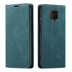 Funda de Cuero Cartera con Soporte Carcasa T03 para Xiaomi Redmi Note 9 Pro Verde