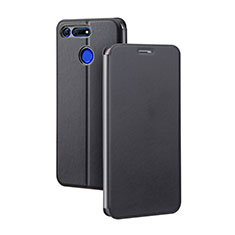 Funda de Cuero Cartera con Soporte Carcasa T04 para Huawei Honor View 20 Negro