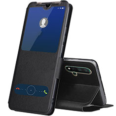 Funda de Cuero Cartera con Soporte Carcasa T04 para Huawei Nova 5 Pro Negro