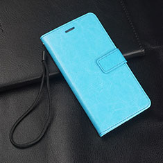 Funda de Cuero Cartera con Soporte Carcasa T04 para Huawei P30 Lite New Edition Azul Cielo