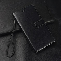 Funda de Cuero Cartera con Soporte Carcasa T04 para Huawei P30 Lite XL Negro